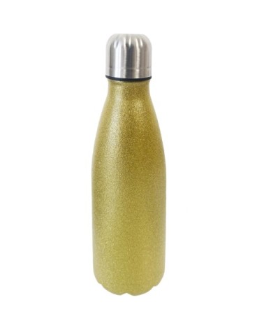 Bouteille thermos doré en inox 500ml