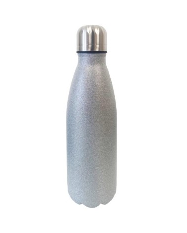 Bouteille thermos argent en inox 500ml