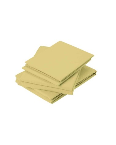 Drap plat en coton lavé coton cardamome 290 x 180