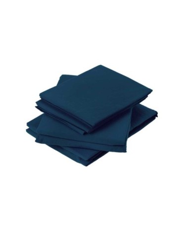 Drap plat en coton lavé coton minuit 290 x 180