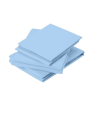 Drap plat en coton lavé coton denim 290 x 180