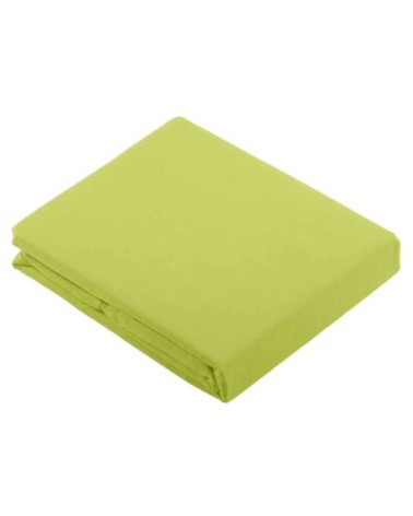Drap plat uni en 100 % coton coton anis 290 x 180