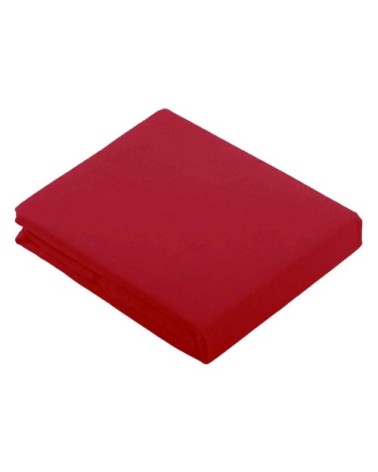 Drap plat uni en 100 % coton coton garance 310 x 240