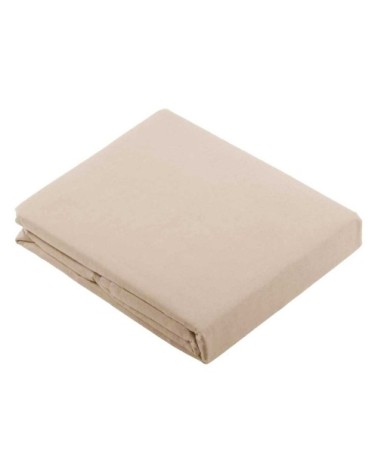 Drap plat uni en 100 % coton coton naturel 310 x 240