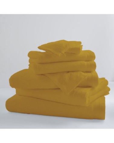 Drap de bain uni et coloré coton banane 150x100