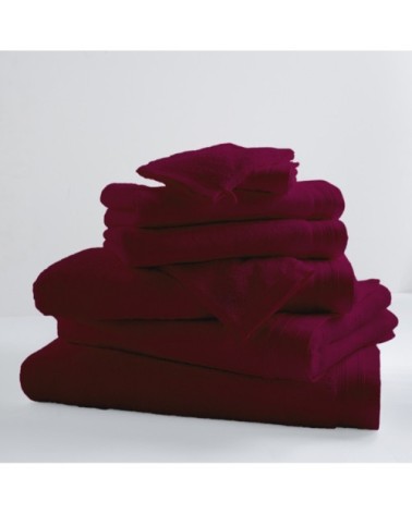 Drap de bain uni et coloré coton raisin 150x100
