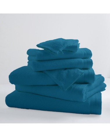 Drap de bain uni et coloré coton turquoise 150x100