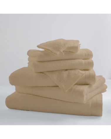 Drap de bain uni et coloré coton beige 150x100
