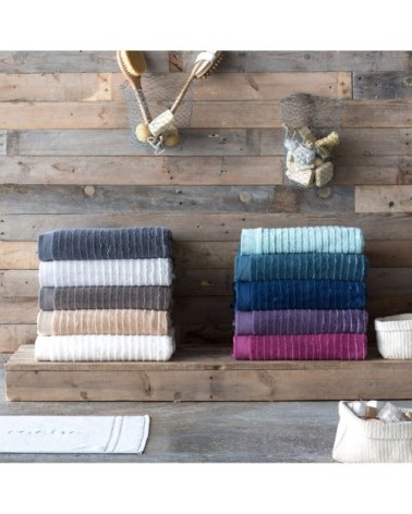 Serviette de bain 500gr/m2 en coton vison 100x150