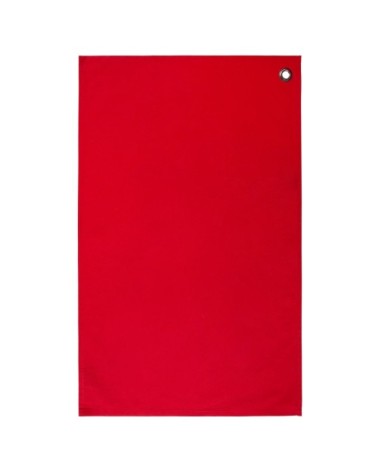 Lot de 2 torchons avec illet coton rouge 70 x 45