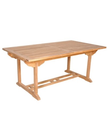 Table de jardin en teck massif extensible 8/10 pers.