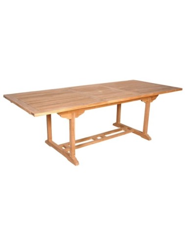 Table de jardin en teck massif extensible 8/10 pers.