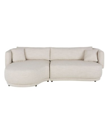 Canapé d'angle gauche 3/4 beige sable