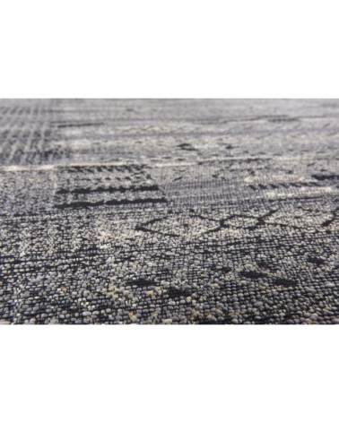 Tapis d'extérieur tissé plat - gris multicolore 240x340 cm
