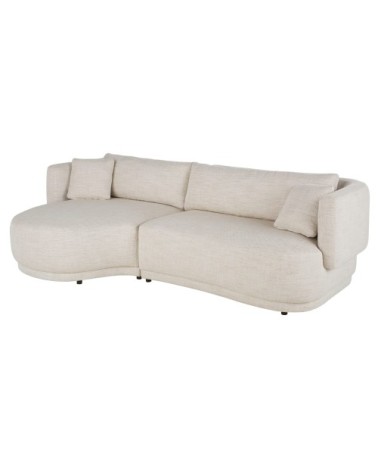 Canapé d'angle gauche 3/4 beige sable