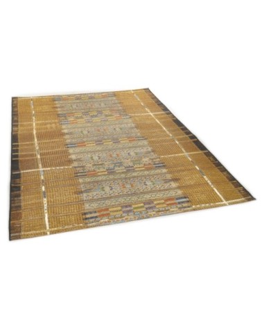Tapis d'extérieur tissé plat - or 60x100 cm