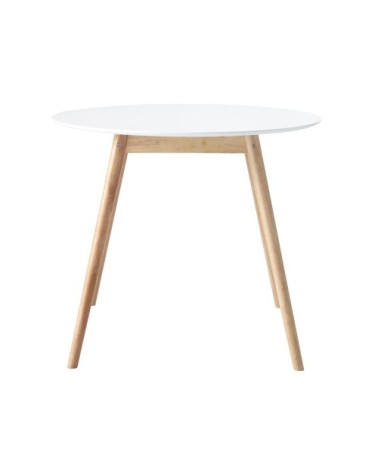 Table à manger ronde blanche 4 personnes D90