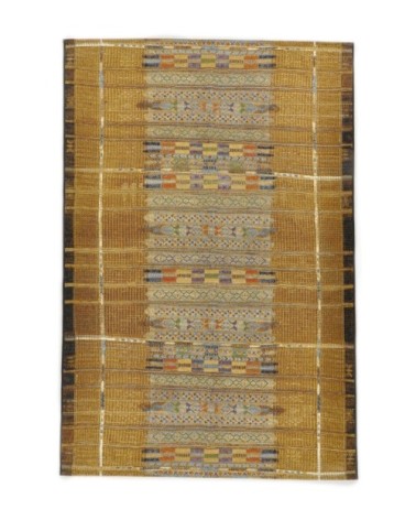 Tapis d'extérieur tissé plat - or 80x165 cm