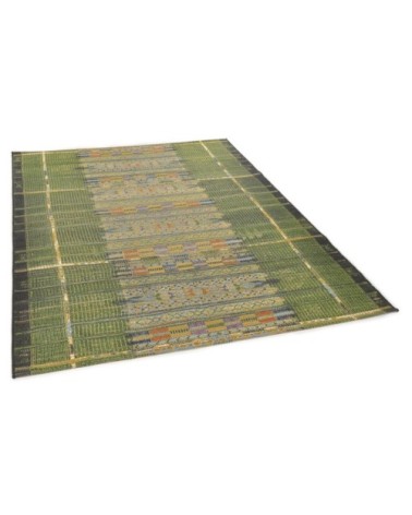 Tapis d'extérieur tissé plat - vert 120x180 cm
