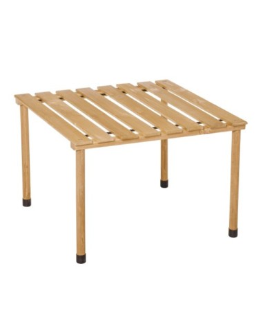 Table basse pliable en bois de sapin pré-huilés avec sac de transport