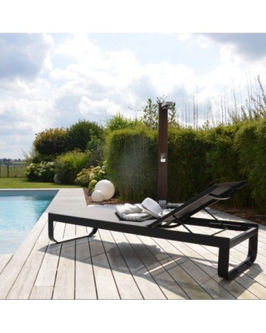 Bain de soleil aluminium gris