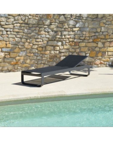 Bain de soleil aluminium gris