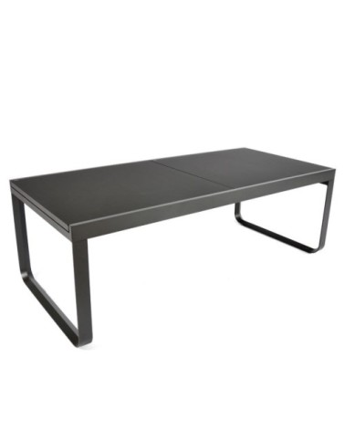 Table extérieur aluminium extensible 10 places