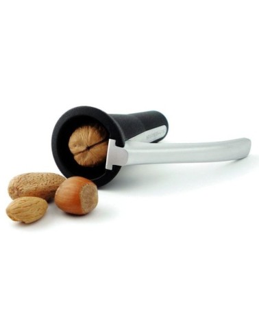 Casse-noix conique laqué noir