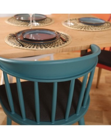 Lot 2 chaises design bleu