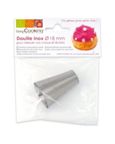 Douille pâtisserie inox 18mm