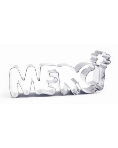 Découpoir à biscuits en inox merci