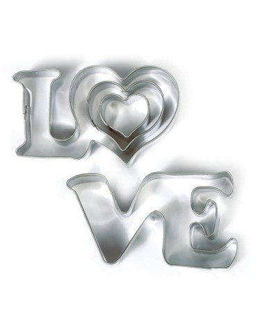 Emporte-pièces love en inox