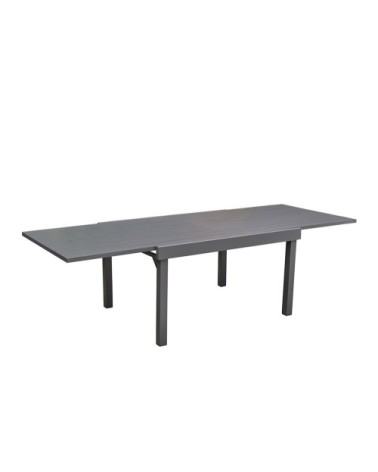 Table de jardin en aluminium extensible gris 6/10 pers.