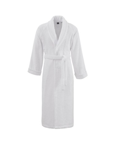 Peignoir col chale coton/modal Blanc S