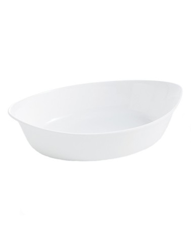 Plat ovale blanc 25x15cm