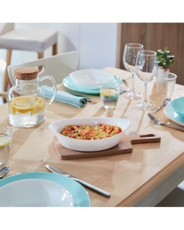 Plat ovale blanc 25x15cm