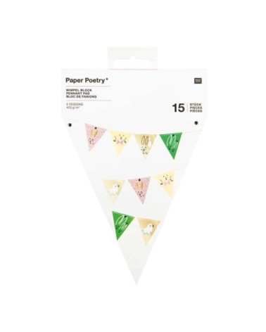 Guirlande 15 fanions Pâques