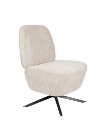 Fauteuil Lounge couleur sable blanc