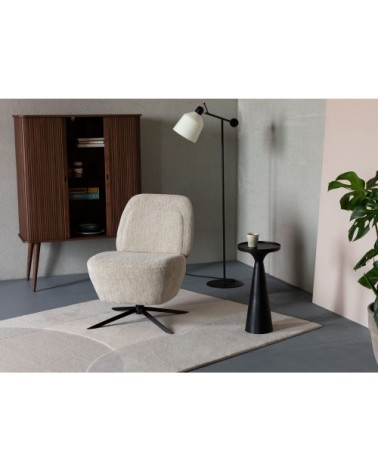 Fauteuil Lounge couleur sable blanc