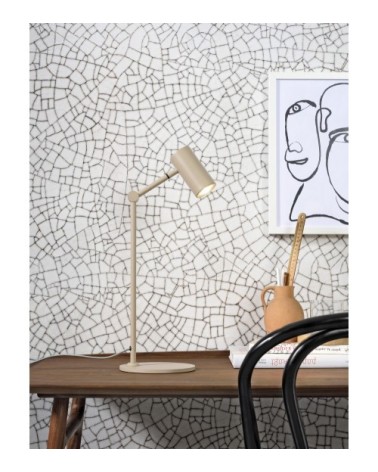 Lampe de table inclinable beige H40cm