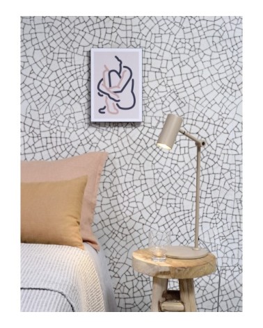 Lampe de table inclinable beige H40cm