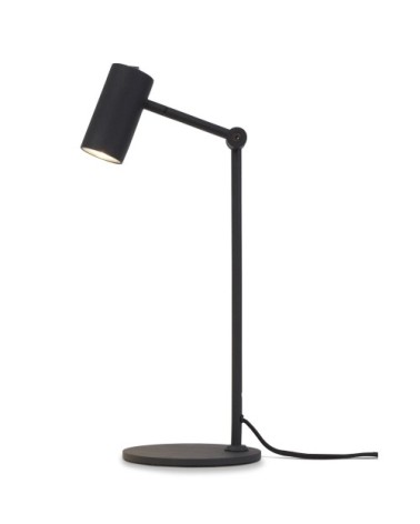 Lampe de table inclinable noire H40cm
