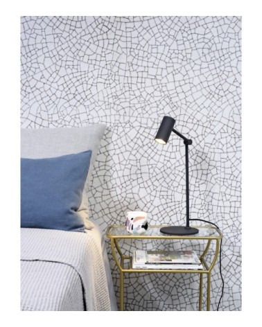 Lampe de table inclinable noire H40cm