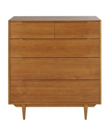 Commode haute vintage 5 tiroirs L100