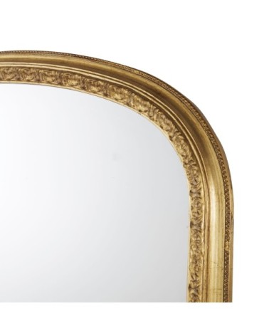Grand miroir rectangulaire à moulures dorées, 120x170 cm