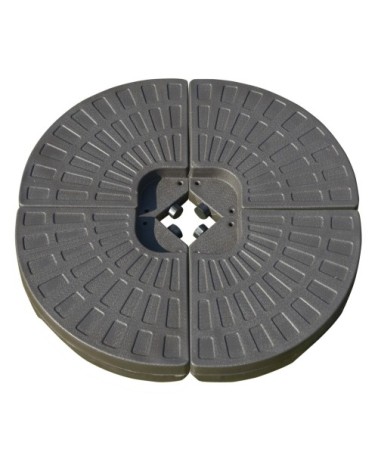 Lot de 4 poids de lestage pour parasol déporté HDPE café
