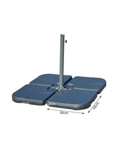 Lot de 4 poids de lestage carré