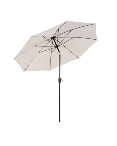 Parasol inclinable crème