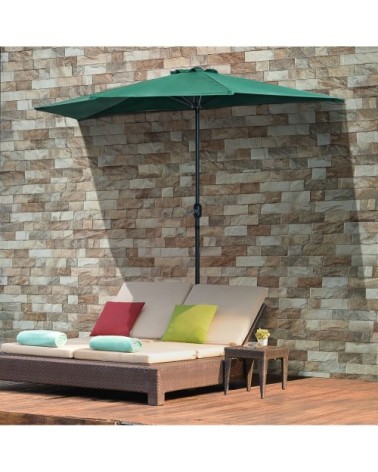 Demi parasol balcon vert