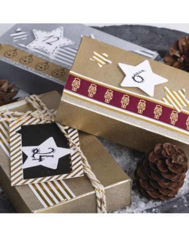 Masking tape boules de Noël et casse-noisettes 15 mmx10m - Lot de 2